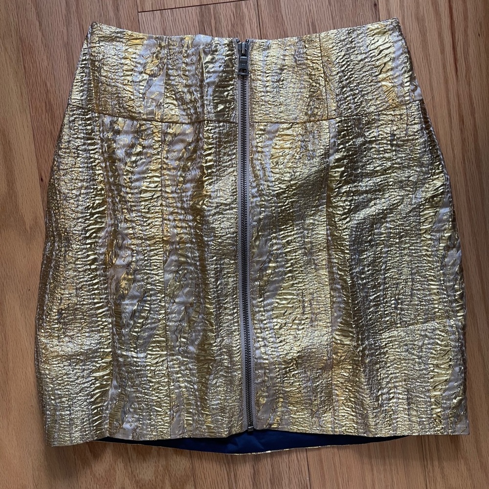 BCBG Gold Skirt